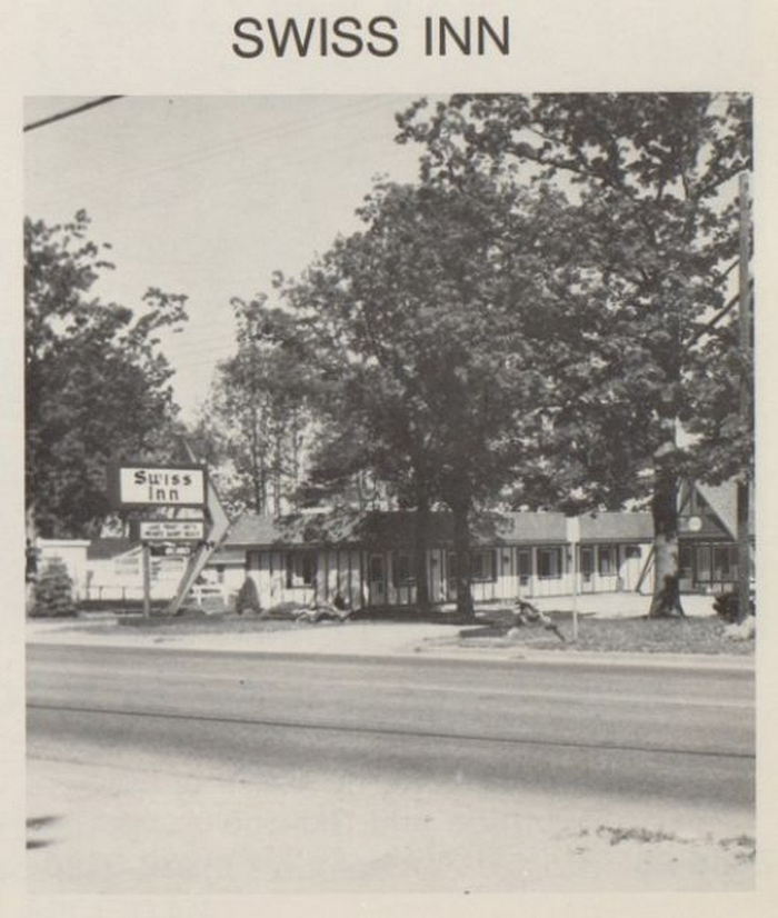 Swiss Inn (Vina Del Mar Motel) - Vintage Yearbook Ad (newer photo)